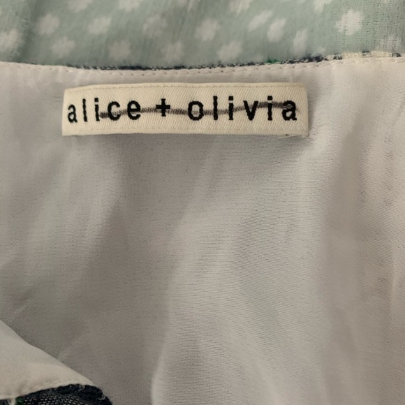 alice + olivia ‘Jolene’ Multi Printed Embroidered Dress Tunic - Picture 7 of 10